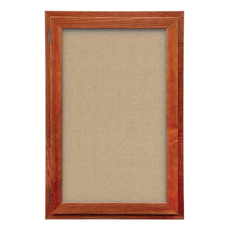 United Visual Products Outdoor Enclosed Combo Board, 42"x32", Satin Frame/Blue & Rubber UVCB4232OD-BLUE-RUBBER